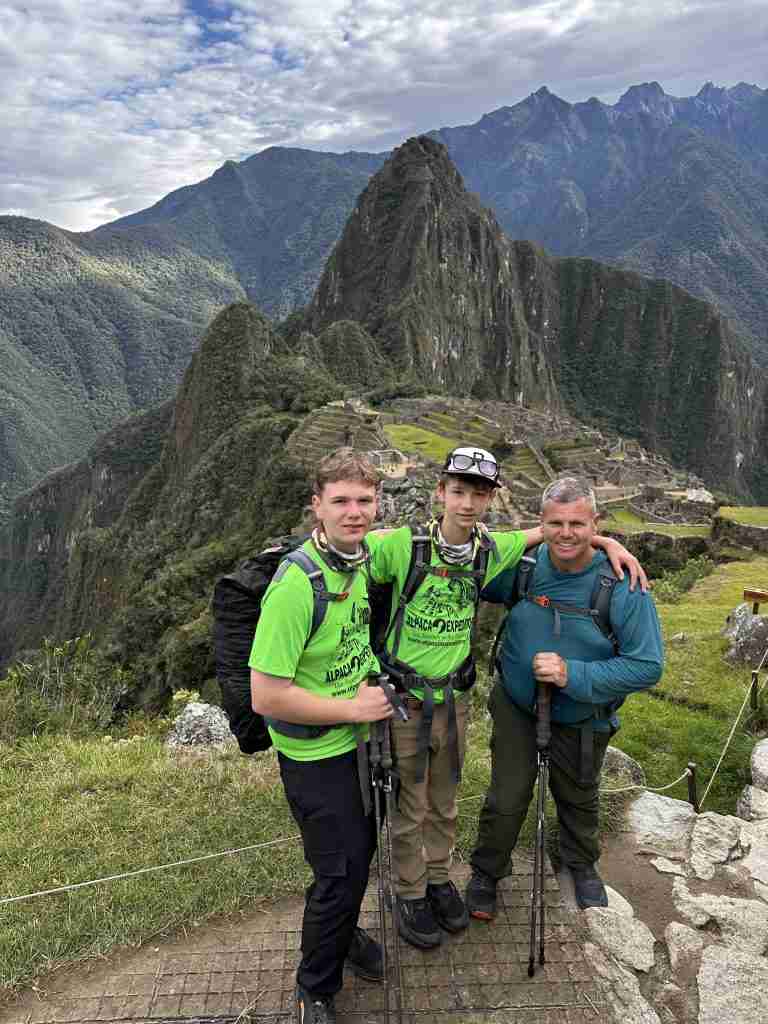 Vincik men hiking in peru